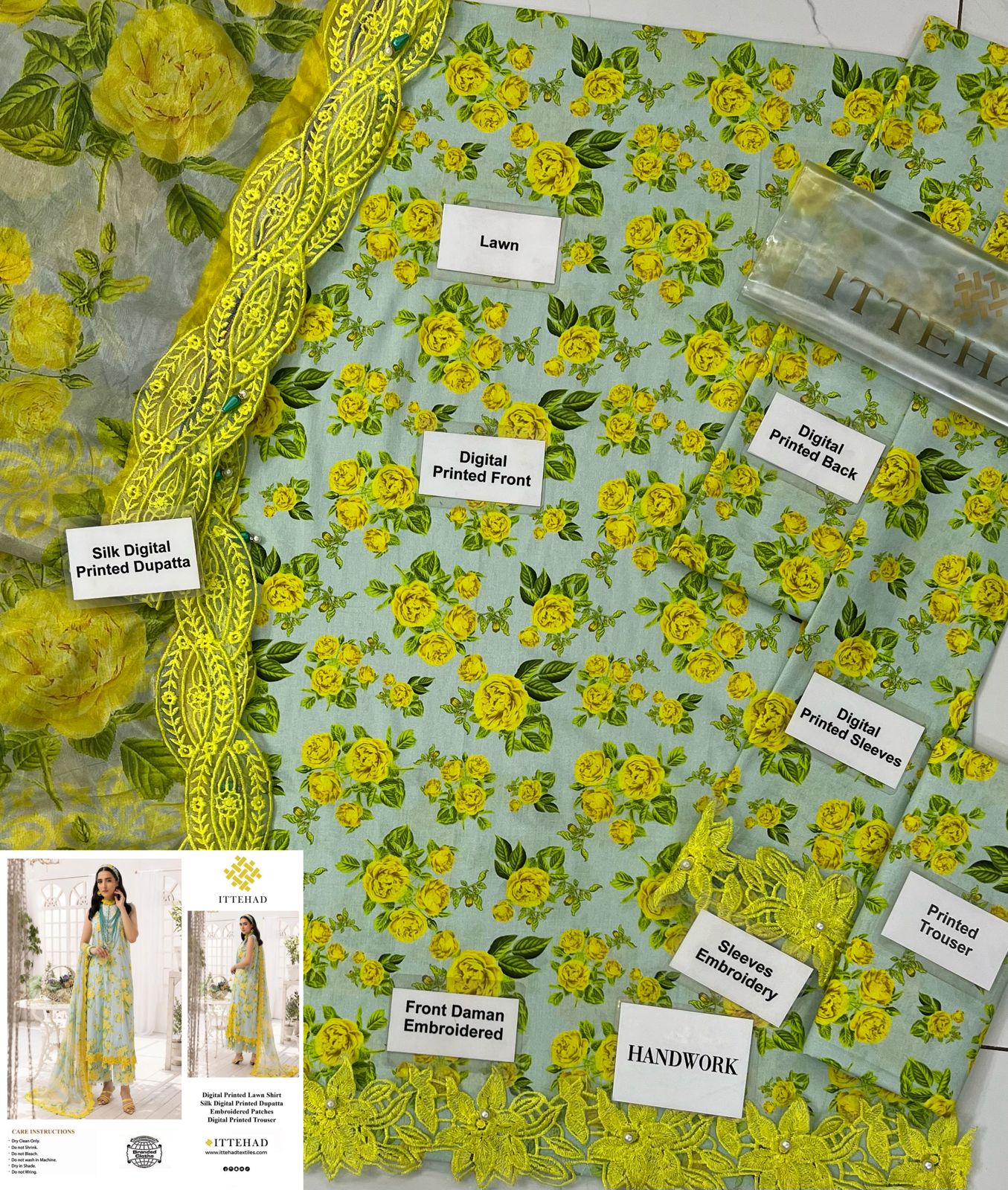 PRINTED LAWN SUIT