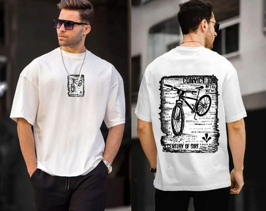 Convict 100 "Century of Dirt" Oversized Graphic T-Shirt - MTB Inspired Streetwear