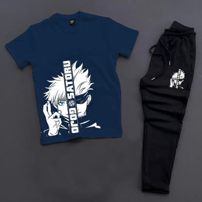 Gojo Satoru "Limitless" Anime Graphic T-Shirt & Joggers Tracksuit Set