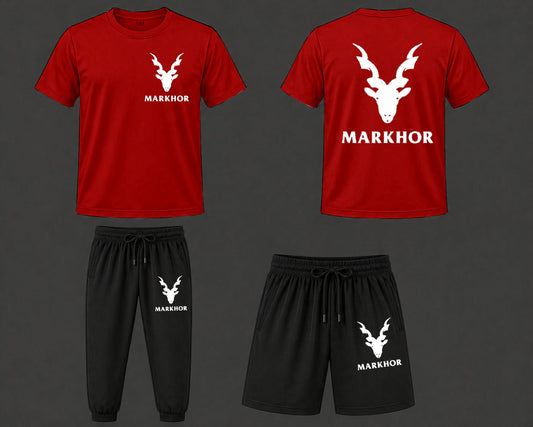 Markhor Signature Series – Premium Men’s Summer Activewear Tracksuit & Shorts Combo