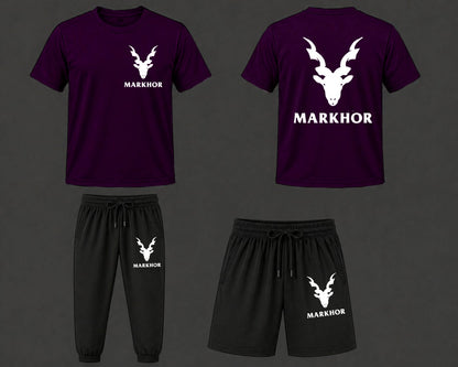 Markhor Signature Series – Premium Men’s Summer Activewear Tracksuit & Shorts Combo