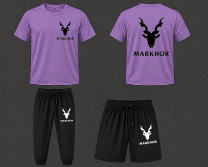 Markhor Signature Series – Premium Men’s Summer Activewear Tracksuit & Shorts Combo