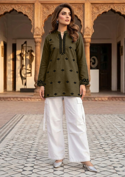 Product Title: The "Zuna" Embroidered Linen Tunic Collection
