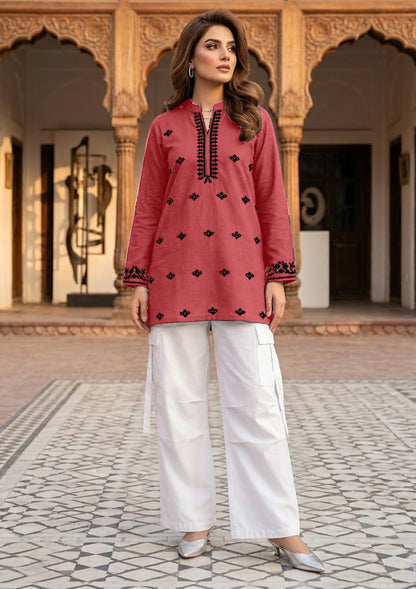 Product Title: The "Zuna" Embroidered Linen Tunic Collection