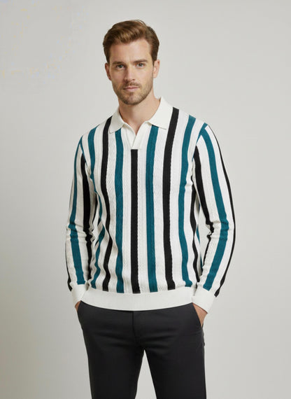 Men’s Textured Camp Collar Button-Down