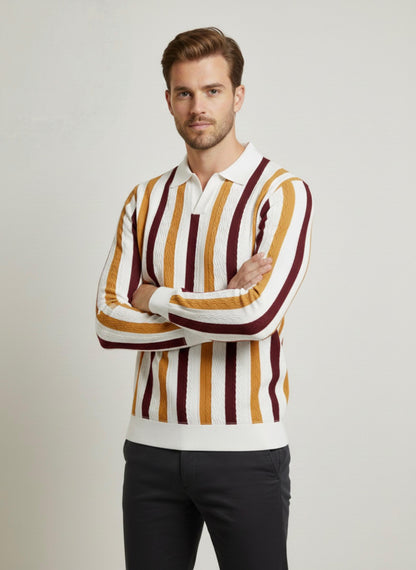 Men’s Textured Camp Collar Button-Down