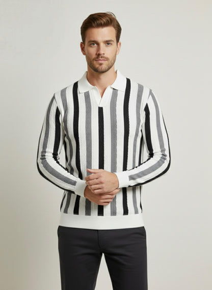 Men’s Textured Camp Collar Button-Down